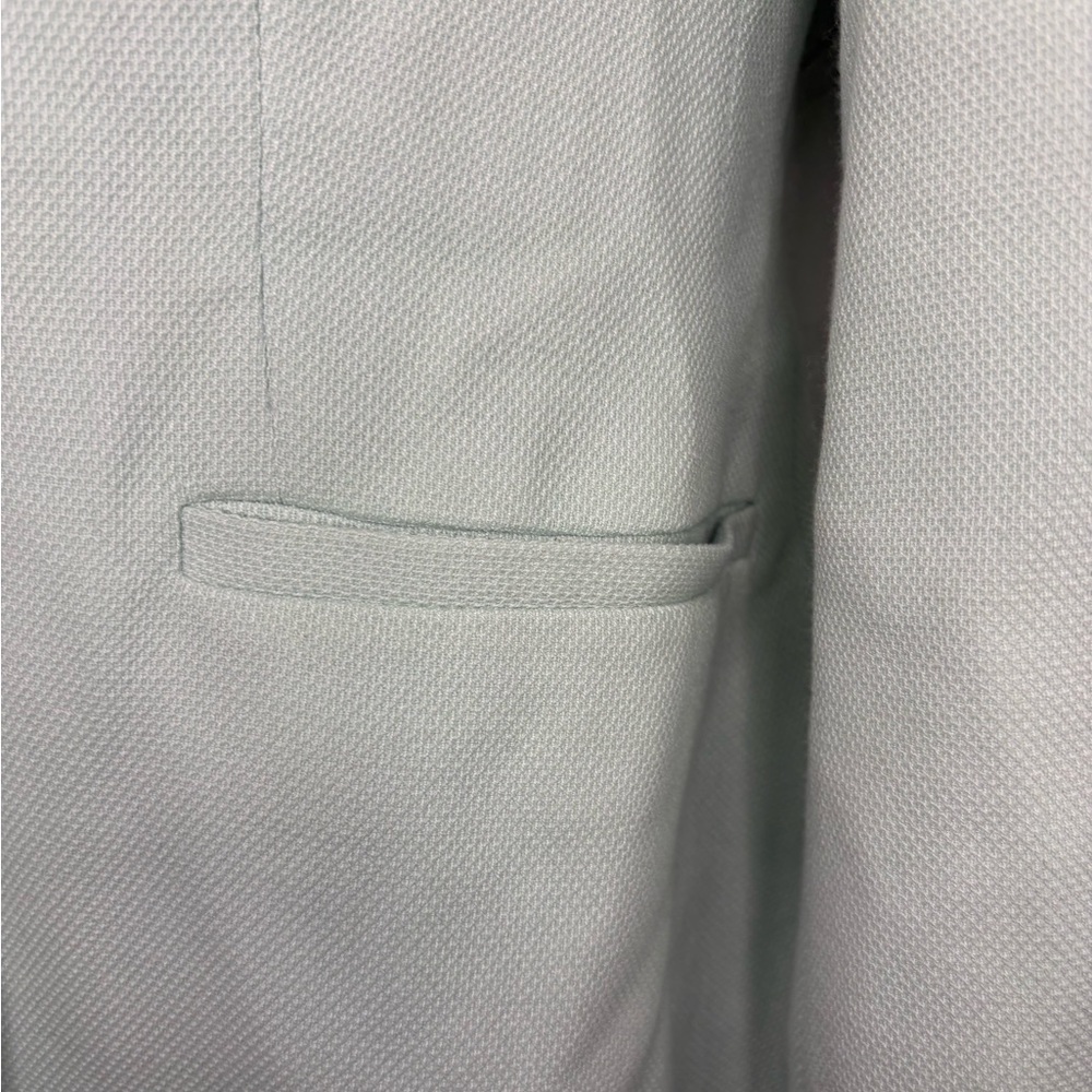 Zara women’s mint Green Double-Breasted long Blazer coat sz small preloved - Picture 15 of 16